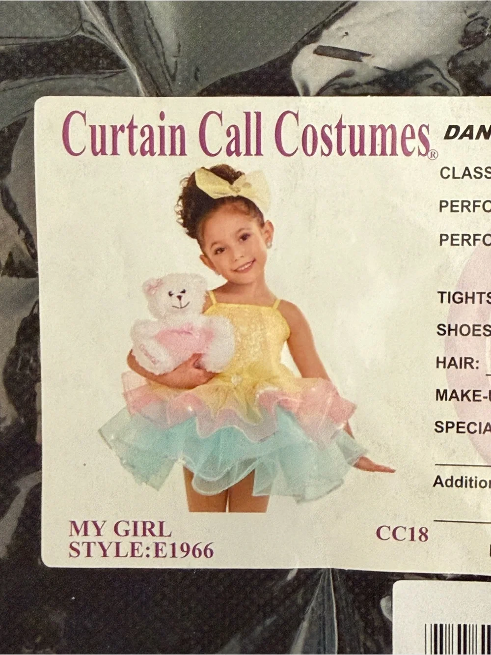 Yellow Pastel Layered Tulle Dance Costume for Kids